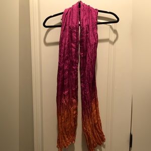 Light weight multi colored fossil scarf.